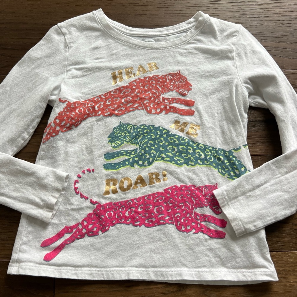 Hear Me Roar Long Sleeve Tee Shirt Old Navy M 8